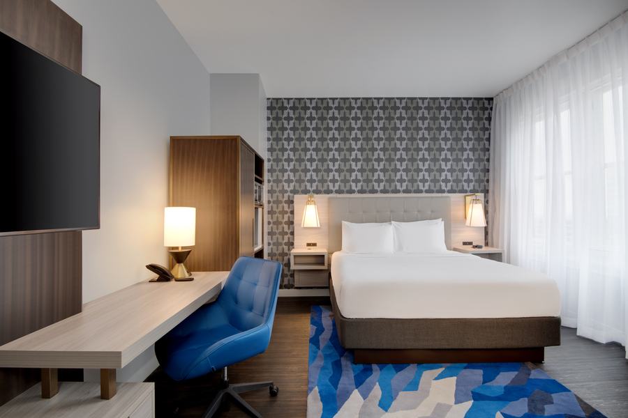 Standard king guest room with work desk