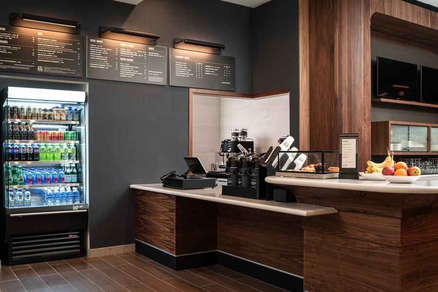 Bistro market and coffee counter