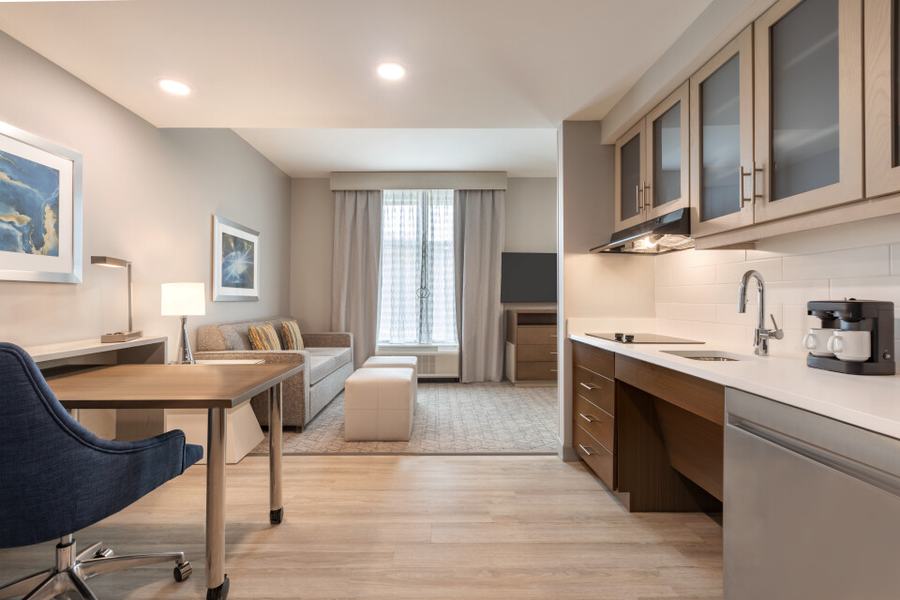 Accessible king studio with kitchen